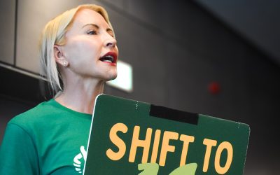 Heather Mills sparks protest inside the Bonn Climate Convention dining hall, telling people “If you care about the planet, eat vegan for your lunch”