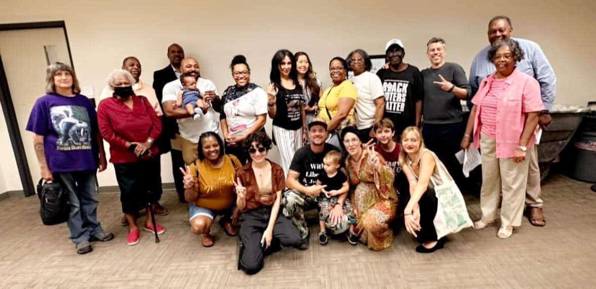 Plant-Based-Treaty-In-Defense-of-Animals-and-Solutionary-Species-activists-protesting-slaughterhouse-plans-in-Jacksonville-Florida Plant Based Treaty, In Defense of Animals, and Solutionary Species activists protesting slaughterhouse plans in Jacksonville Florida